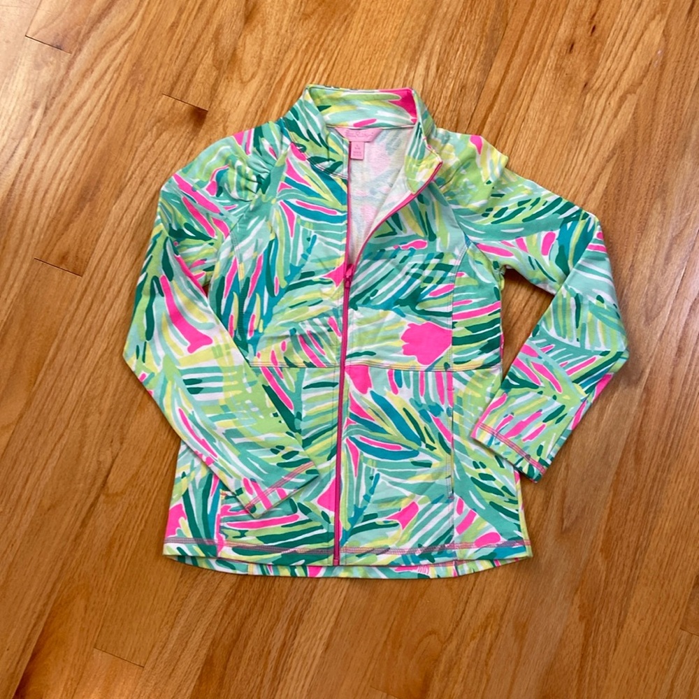 Girls Lilly Pulitzer Zip Sweatshirt Jacket - never worn